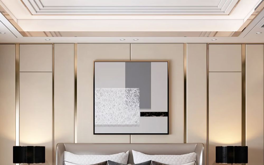 Ốp trần bằng tấm than tre mang lại cảm giác ấm cúng