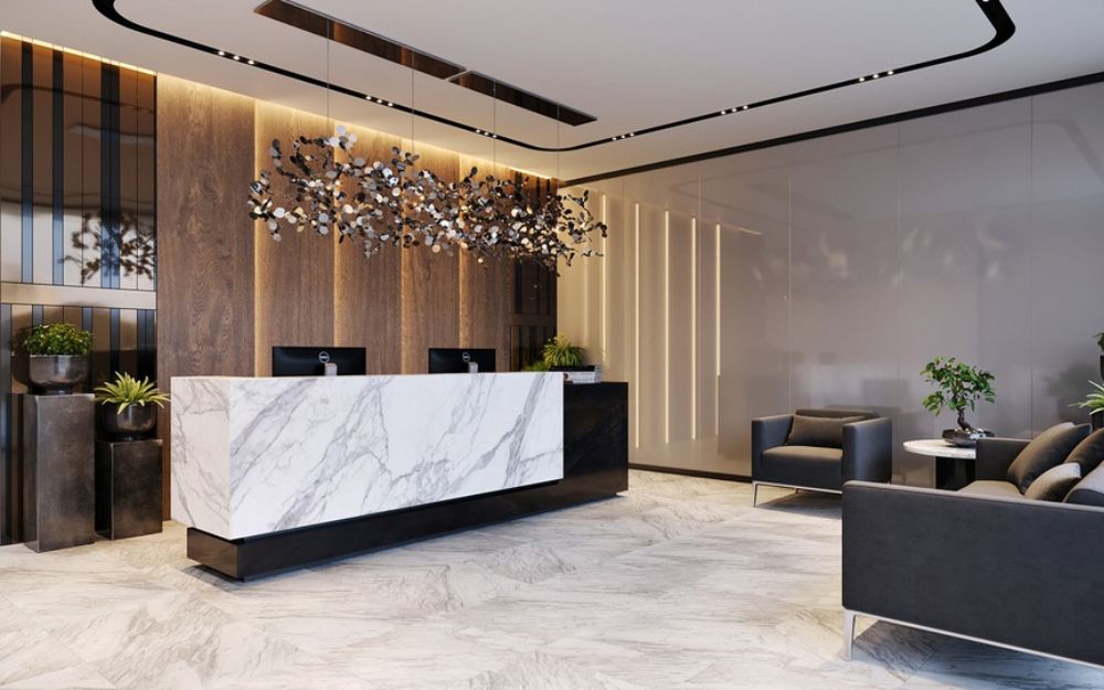 Khả năng duy trì độ bền tại khu vực thương mại, văn phòng của tấm ốp tốt