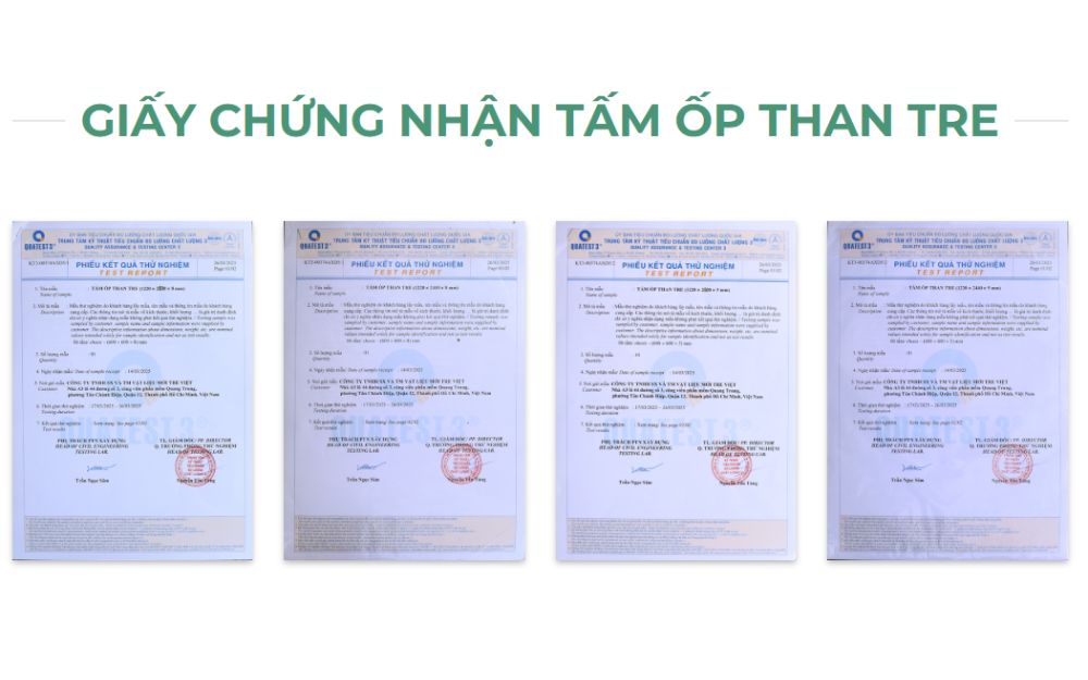 Bamboo Panel sở hữu nhiều giấy chứng nhận uy tín và kiểm định chất lượng