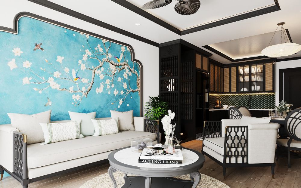 Tranh sơn mài decor toát lên vẻ hoài cổ