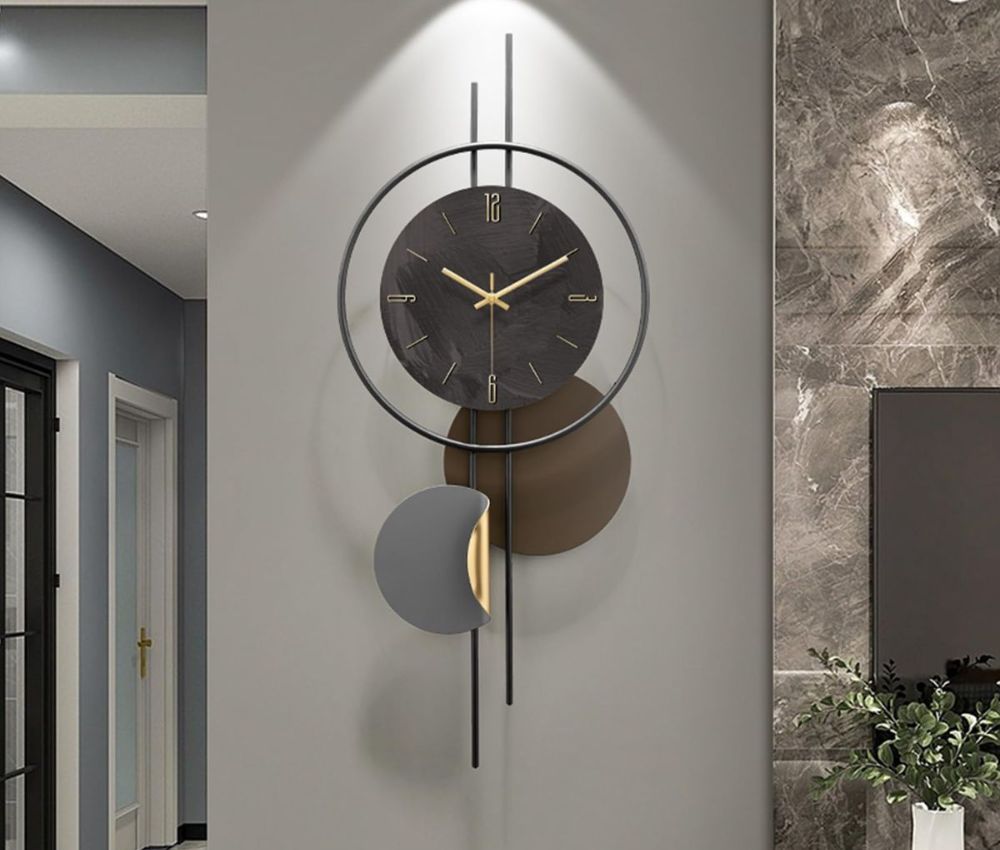 Decor đồng hồ treo tường theo phong cách tối giản