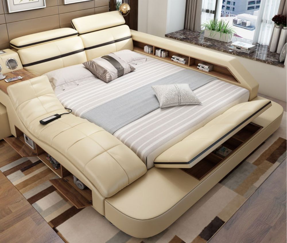 Decor phòng ngủ có giường thông minh đẹp và tiện lợi