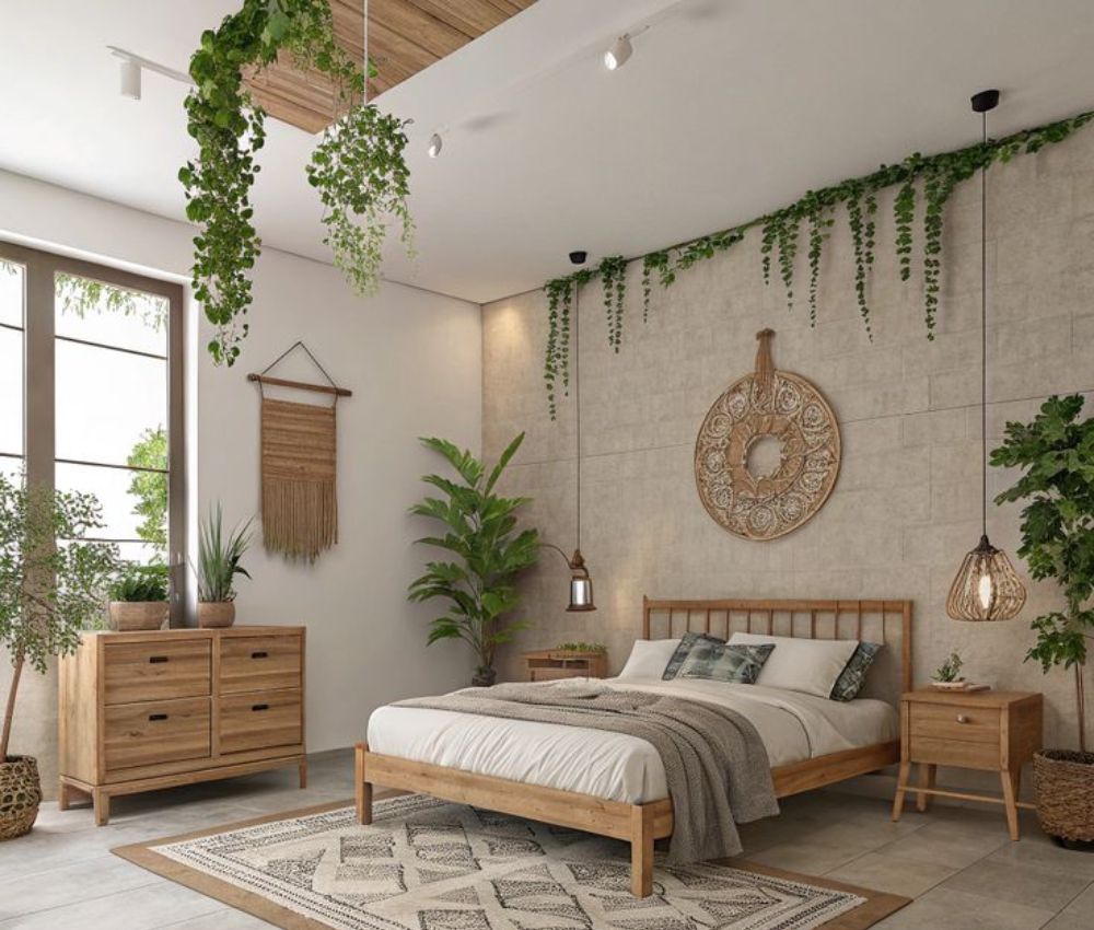 Decor phòng ngủ với không gian xanh