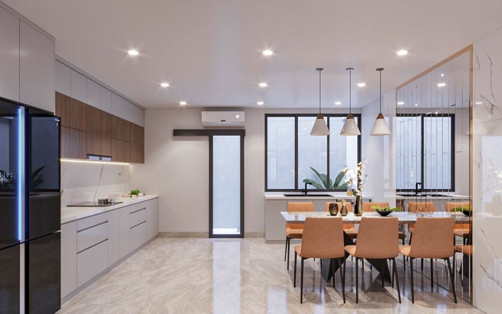 Tăng cường ánh sáng tự nhiên cho khu vực bếp