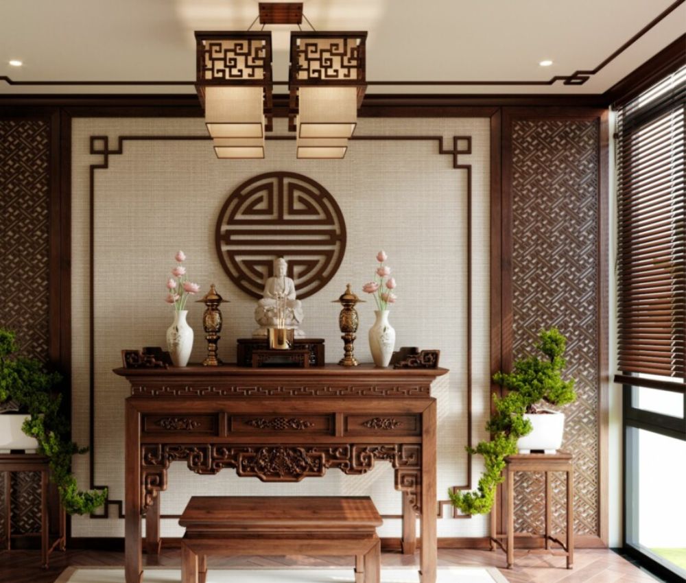 Một số lưu ý khi thiết kế phòng thờ