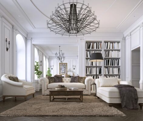 Theo phong thủy chiều cao trần khoảng 3.0 - 3.6m là hài hòa