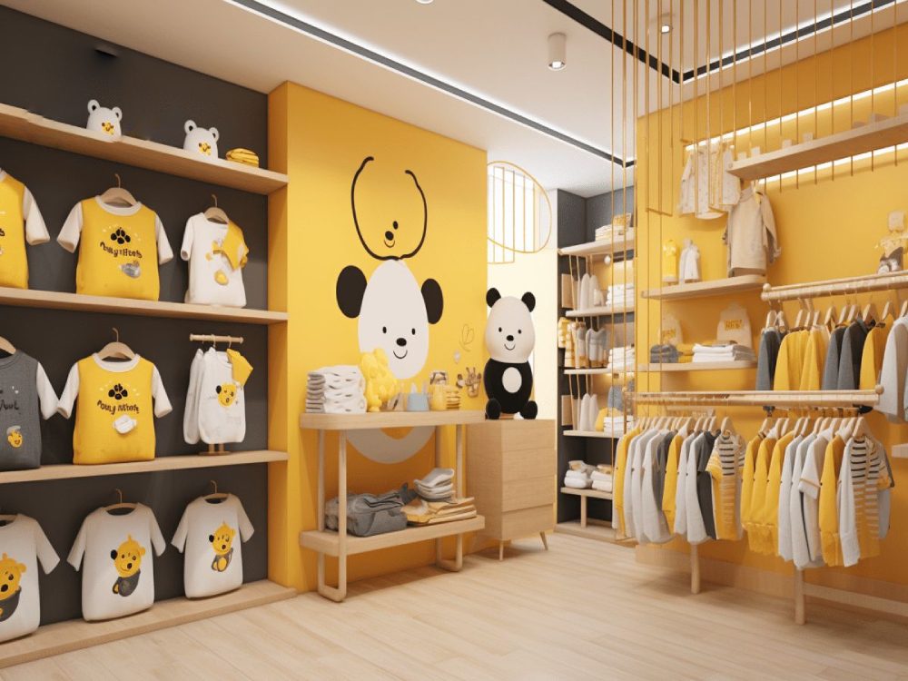 8 ý tưởng trang trí shop quần áo trẻ em diện tích nhỏ, dễ triển khai