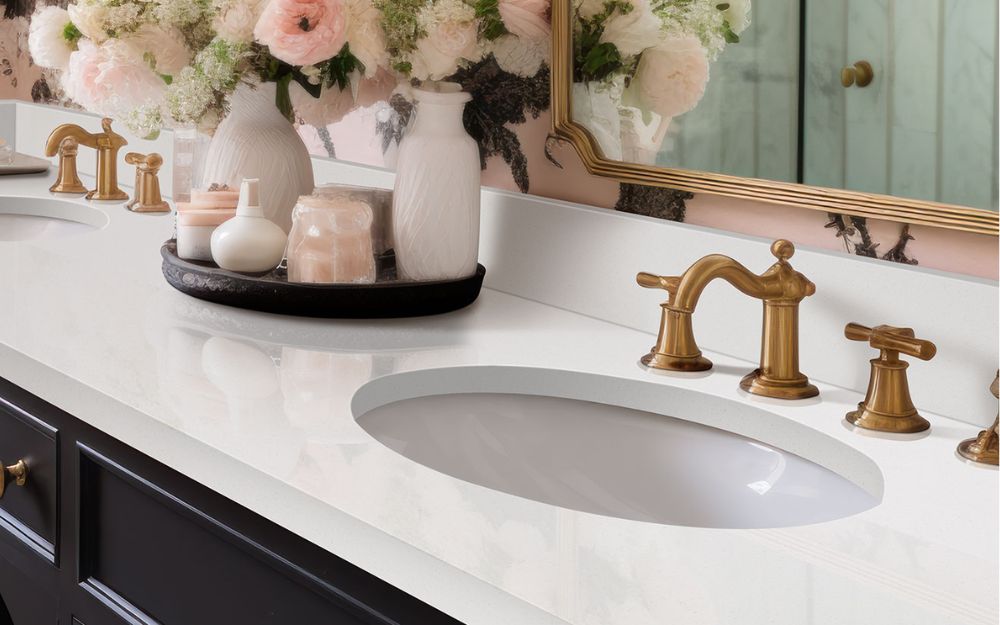 Sử dụng đá thạch anh trong nhà vệ sinh giúp cân bằng trường khí