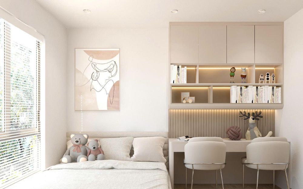Kích thước phòng ngủ tiêu chuẩn dao động trong khoảng 12 - 18m2