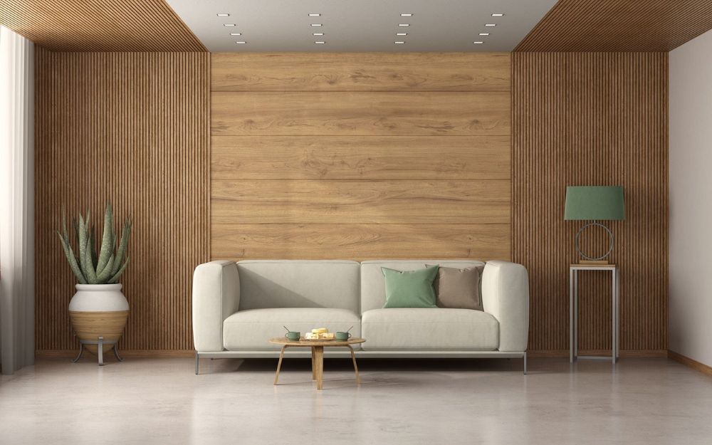 Tấm ốp vân gỗ phù hợp với gia chủ yêu thích sự ấm áp, tự nhiên