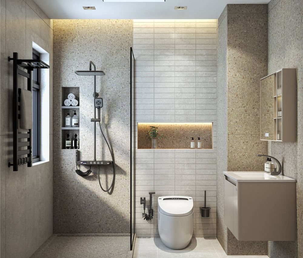 Tránh đặt nhà vệ sinh hướng trùng với hướng nhà