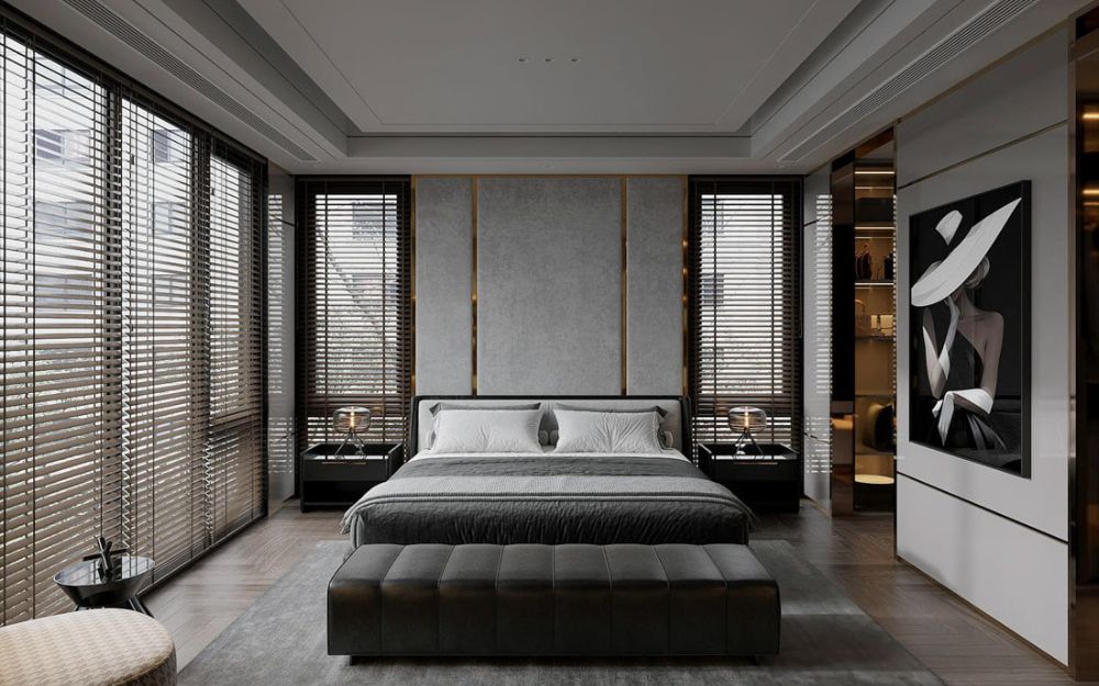 Phòng ngủ hiện đại tích hợp nhiều chức năng