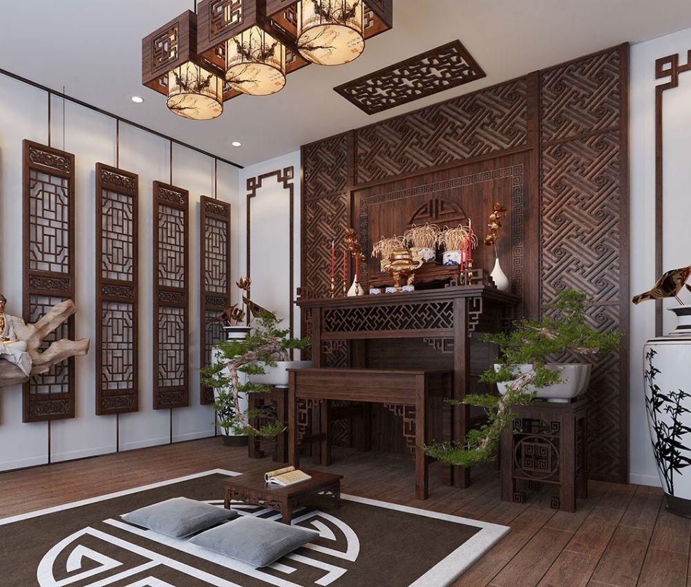 Gia chủ nên bố trí thảm cách âm cho phòng thờ
