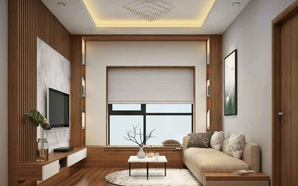 Gia chủ cần lựa chọn tấm ốp phù hợp với không gian phòng khách gia đình