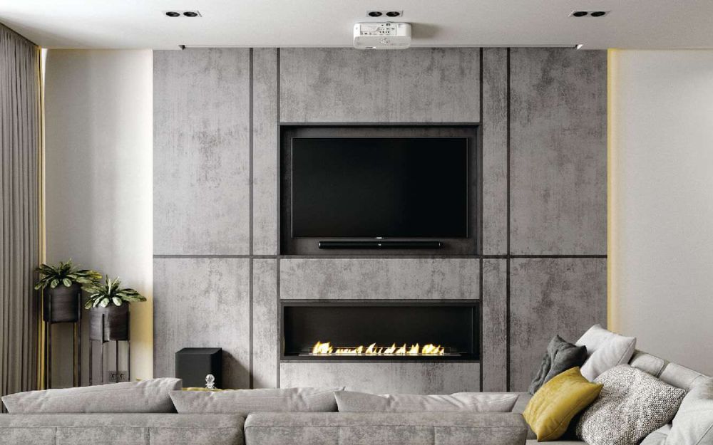 Mẫu tấm ốp vân vải tạo cảm giác mềm mại và gần gũi