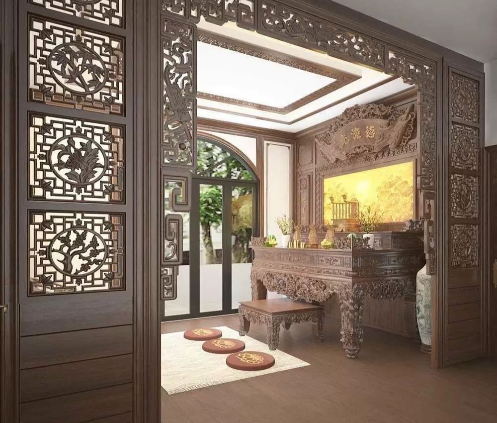 Xác định cửa phòng thờ rộng bao nhiêu theo thước Lỗ Ban