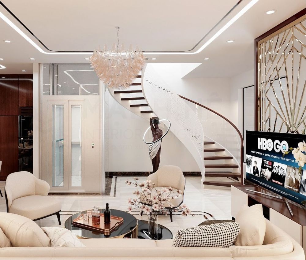 Diện tích phòng khách lý tưởng thường dao động từ 15m² đến 25m²