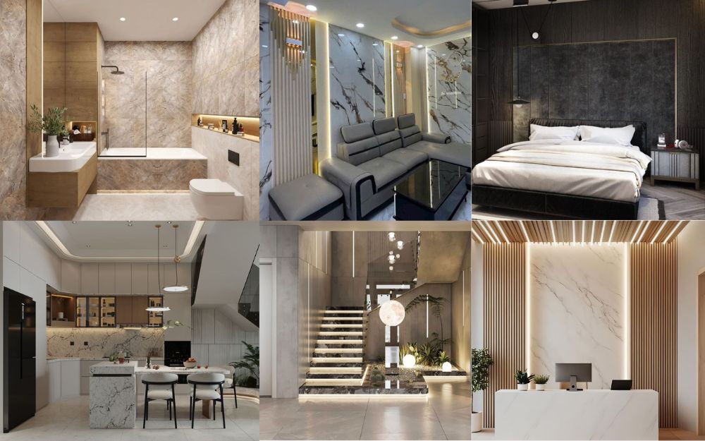 Tấm ốp được ứng dụng đa dạng trong nhà ở và địa điểm thương mại