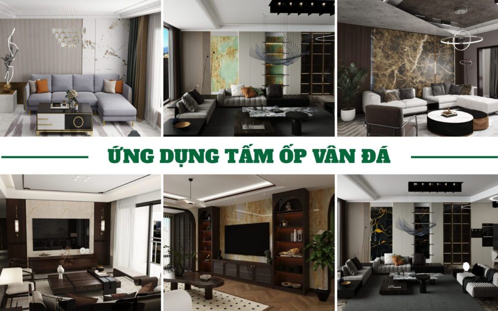 Ứng dụng tấm ốp vân đá