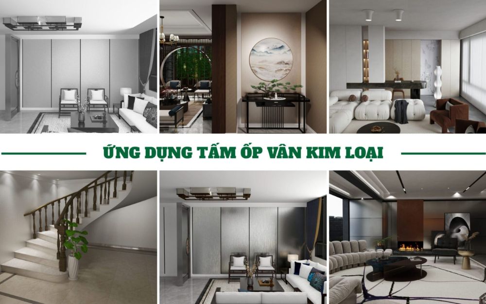 Tấm ốp vân kim loại mang tính nghệ thuật