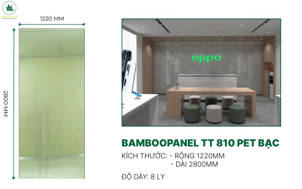 Tấm ốp tráng gương giúp không gian rộng mở hơn