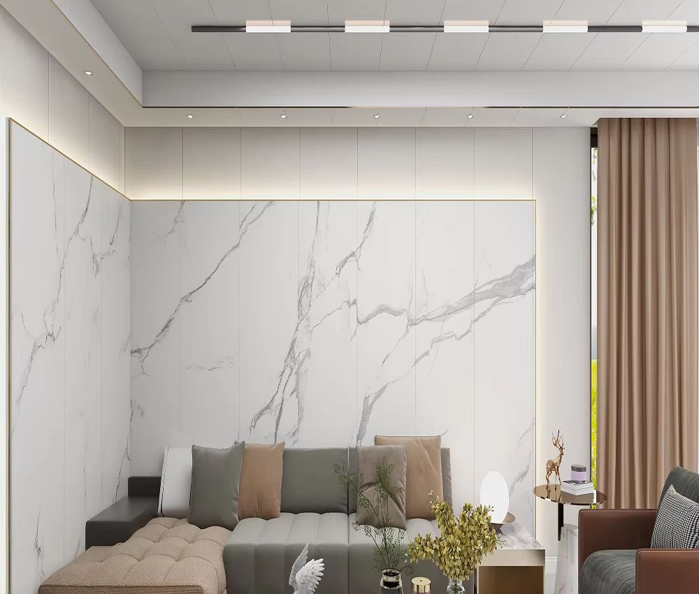 Tấm ốp decor phòng khách sang trọng