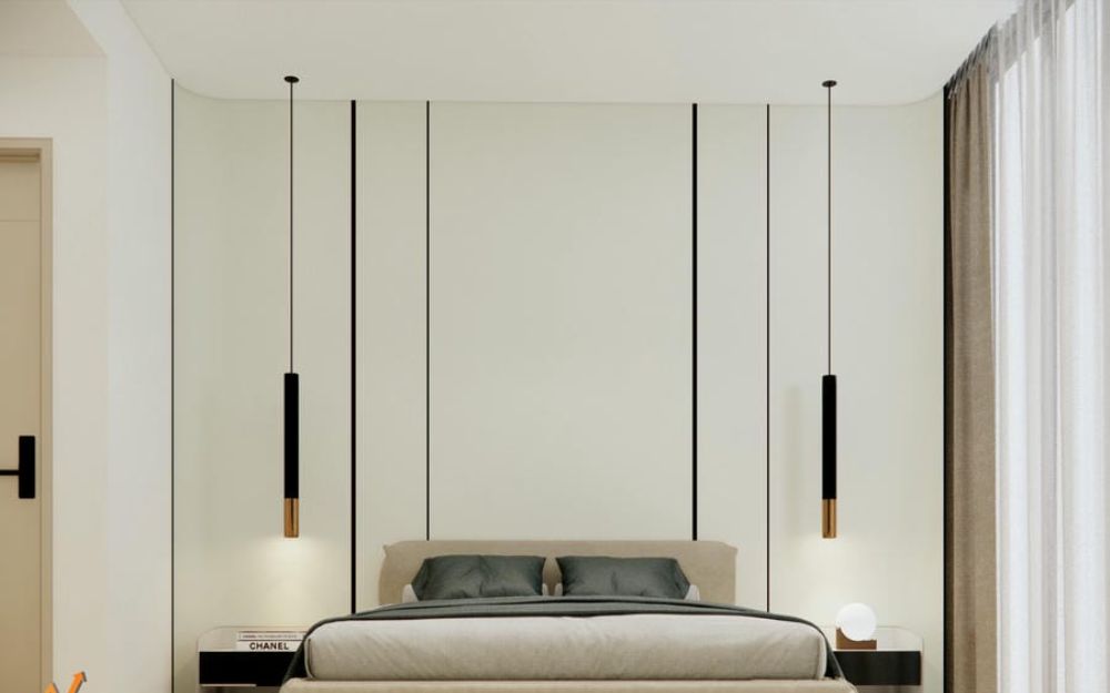 Tấm ốp vân đơn sắc mang đến vẻ đẹp đơn giản, hiện đại