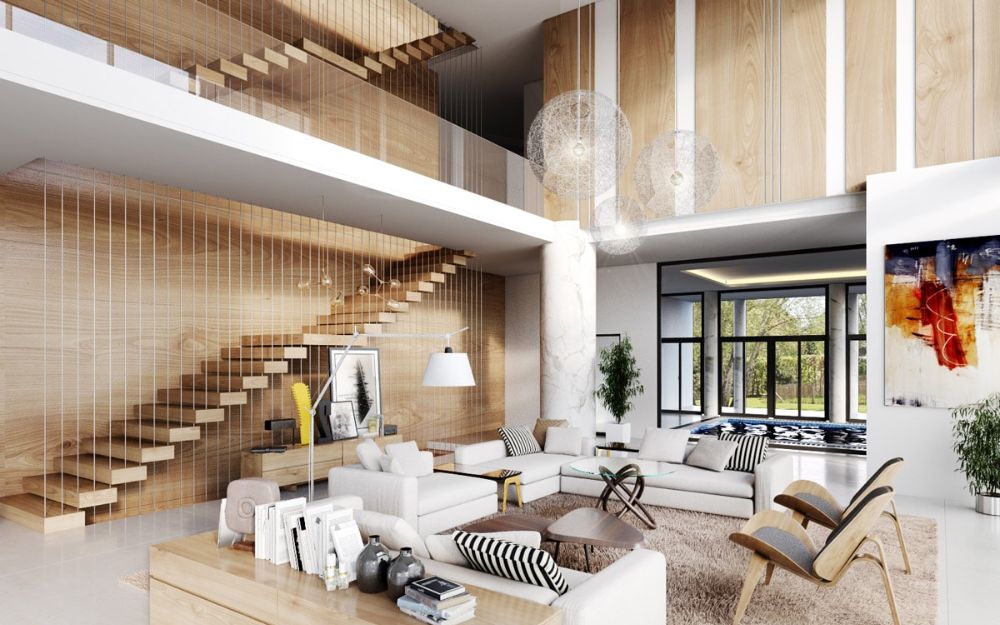 Mẫu cầu thang cho biệt thự