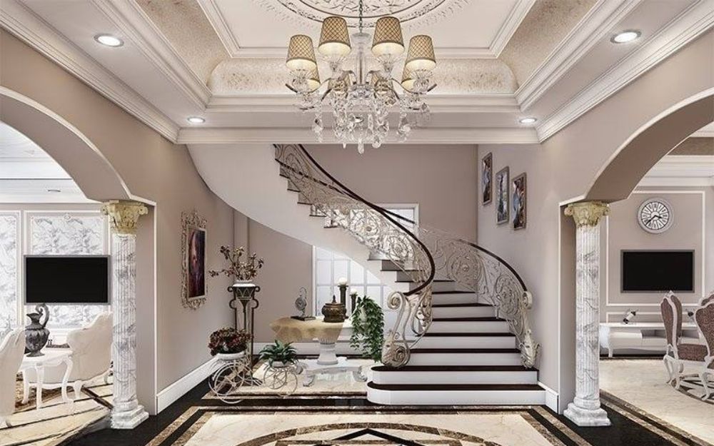 Cầu thang phong cách Tân Cổ Điển