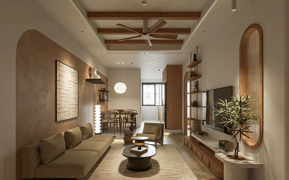 Diện tích phòng khách nhà ống 5m phụ thuộc vào chiều dài, số tầng…