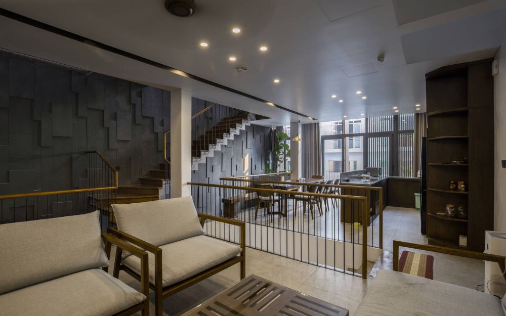 Thiết kế phòng khách ở tầng lửng yêu cầu người thợ có tay nghề cao