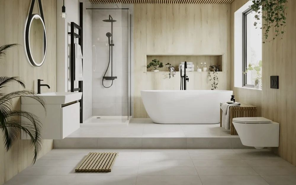 Với biệt thự, kích thước nhà vệ sinh và nhà tắm dao động từ 6m² đến trên 10m²