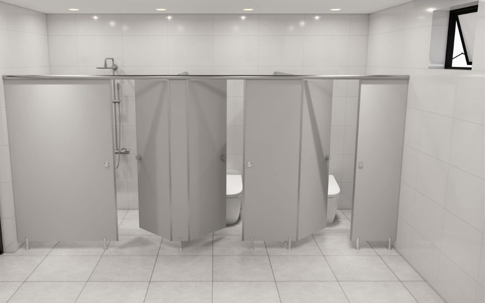 Kích thước vách ngăn vệ sinh được thiết kế tuỳ từng loại công trình