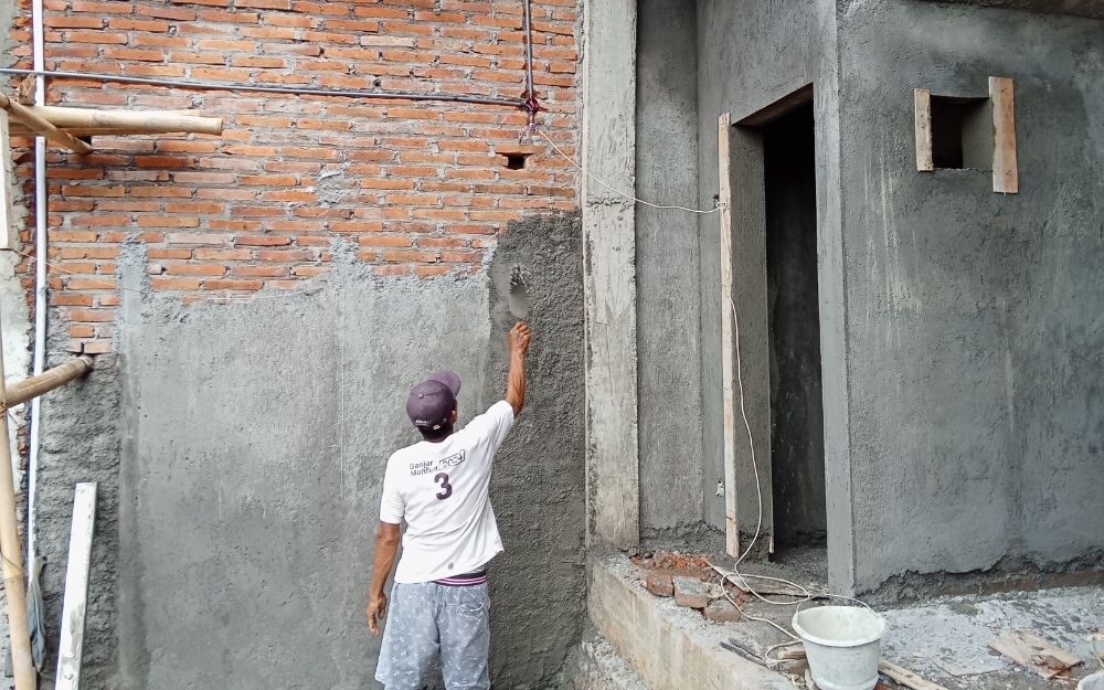 Khu vực cầu thang và nhà vệ sinh có độ ẩm cao nên xây tường 20