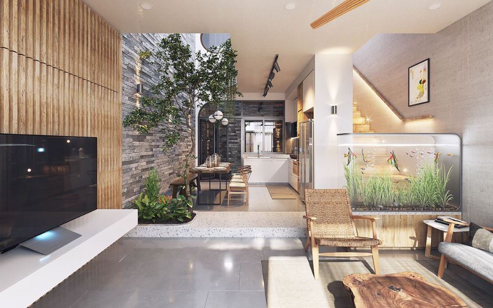 Phòng bếp cao giúp xử lý kỹ thuật thoát nước hiệu quả