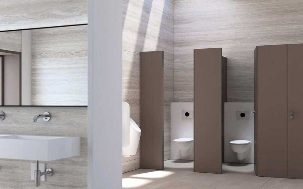 Vách ngăn vệ sinh composite có khả năng chống nước tốt