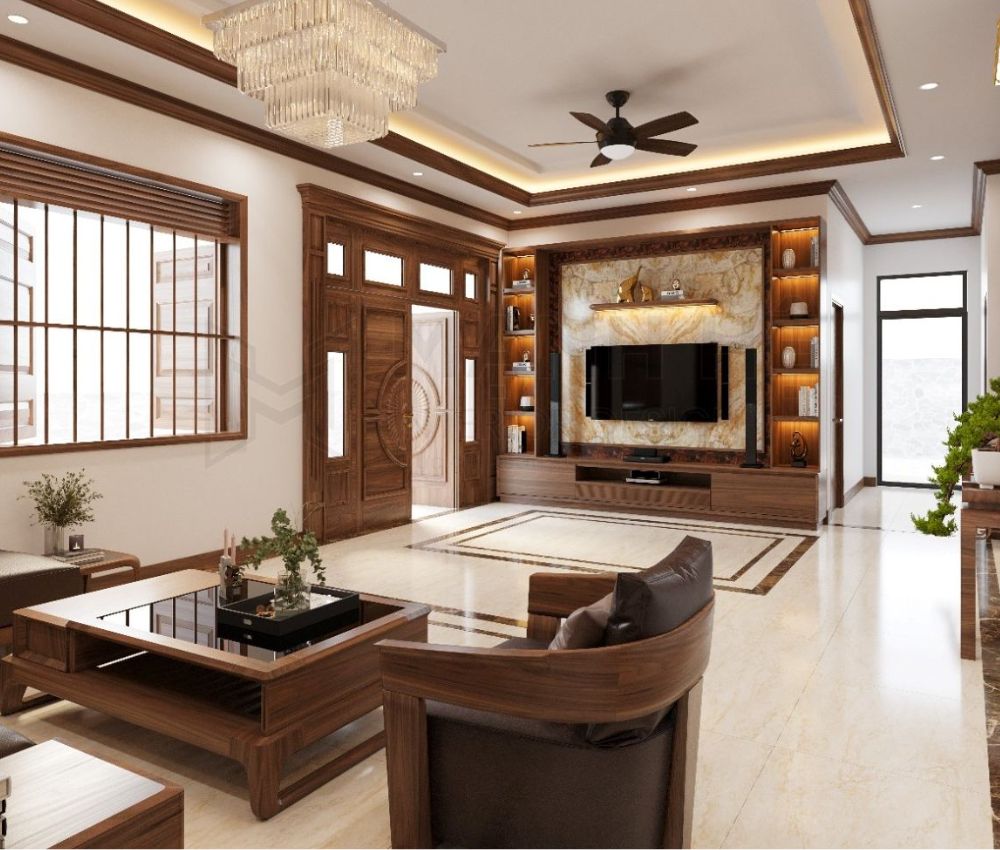 Bố trí phòng khách nhà cấp 4 diện tích vừa