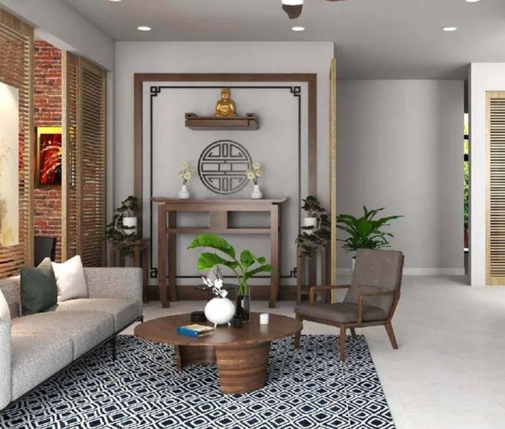 Diện tích phòng khách nhà cấp 4 vừa đáp ứng nhu cầu tiếp khách và sinh hoạt chung