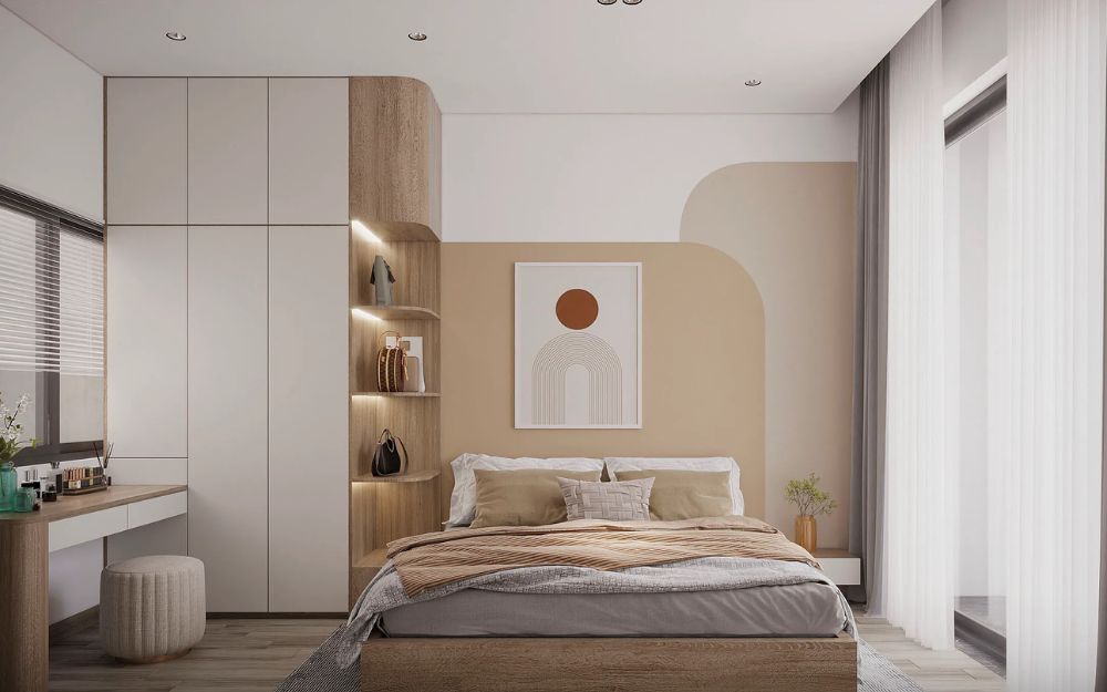 Phong cách hiện đại nhấn mạnh đường nét rõ ràng