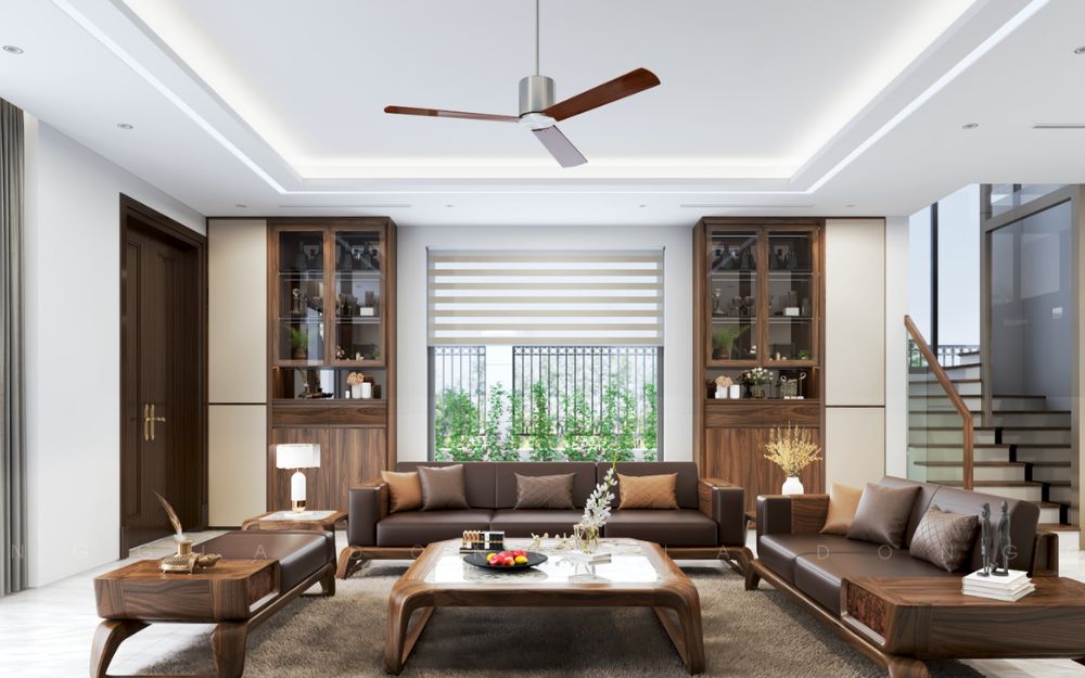 Trần nhà có chức năng phân chia không gian theo chiều đứng