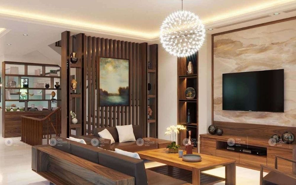 Vách ngăn gỗ công nghiệp là lựa chọn phổ biến hiện nay