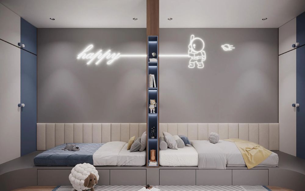 Vách ngăn giúp đảm bảo sự riêng tư cho bé nếu ở chung