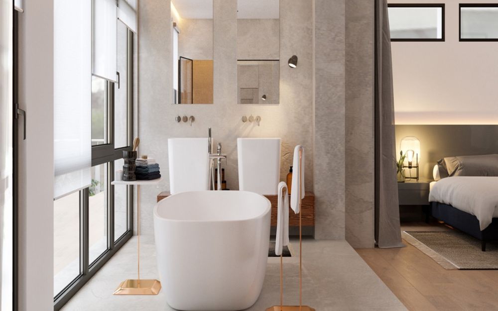 Ngăn vách cải tạo một phần diện tích phòng