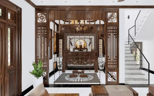 Diện tích phòng thờ phổ biến trong nhà cấp 4 thường từ 5m² – 8m²