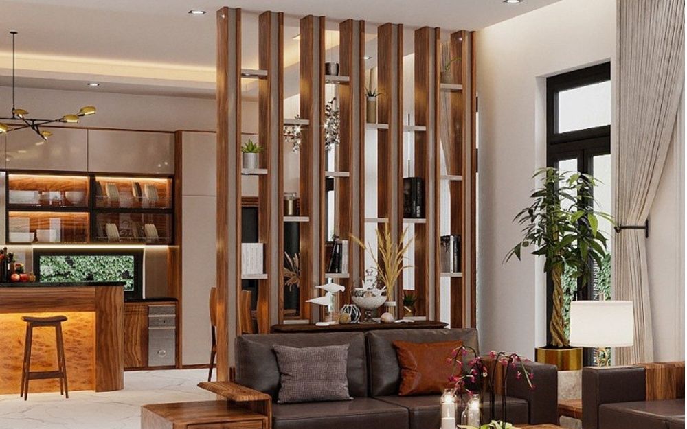 Vách ngăn hoặc bình phong là giải pháp đơn giản giúp điều chỉnh dòng khí trong nhà