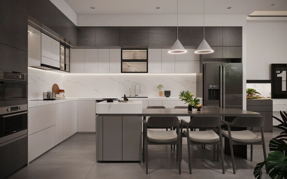 Vị trí đặt bàn ăn nên đảm bảo sự thoáng đãng