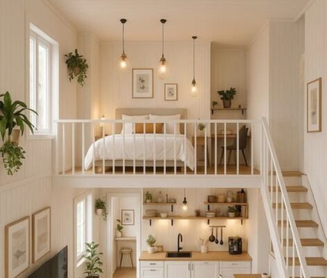 Trần nhà gác lửng là phần kết cấu trần được bố trí tại khu vực gác lửng