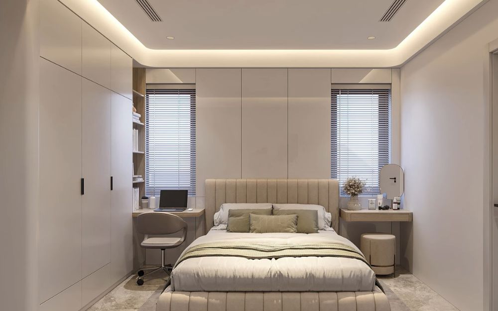 Phòng ngủ từ 15–20m2 là diện tích phổ biến hiện nay