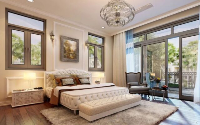 Trang trí mảng tường đầu giường phòng ngủ