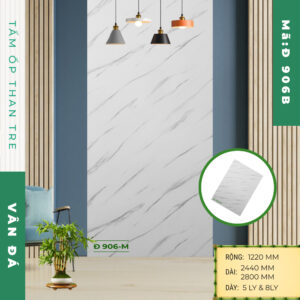Tấm ốp than tre vân đá Đ 906-M - Ảnh 2